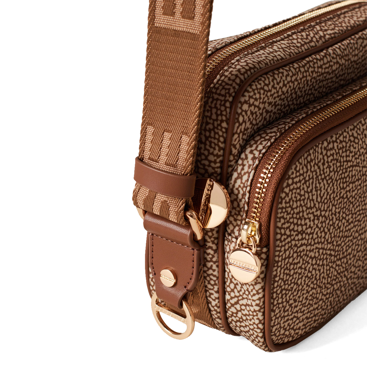 Borbonese Camera Bag Small Beige Marrone - 4 Borbonese Camera Bag Small Beige Marrone - 4