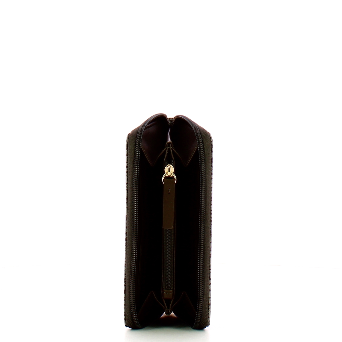 Borbonese Portafoglio Medium Zip Around Tortora Marrone - 3 Borbonese Portafoglio Medium Zip Around Tortora Marrone - 3