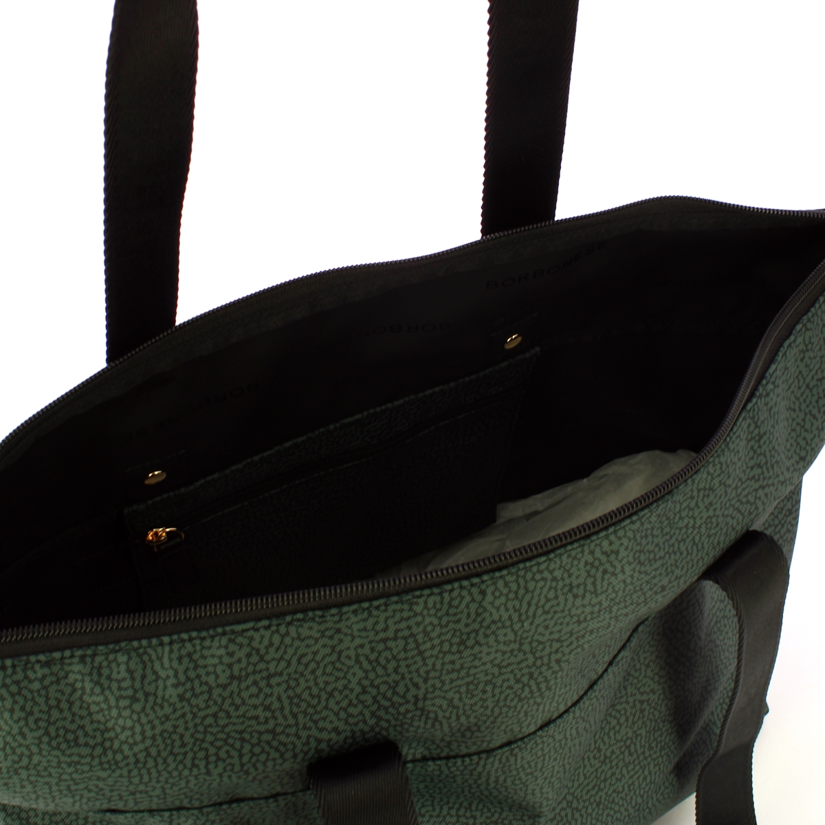 Borbonese Borsa Shopping Large Peltro - 5