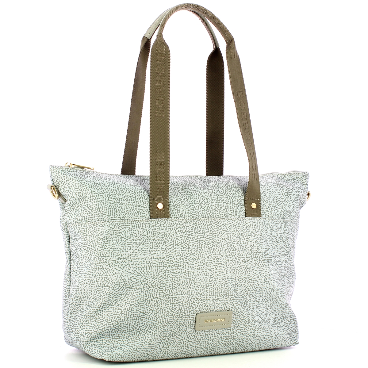 Borbonese Borsa Shopping Large Grigio Chiaro Grigio - 2