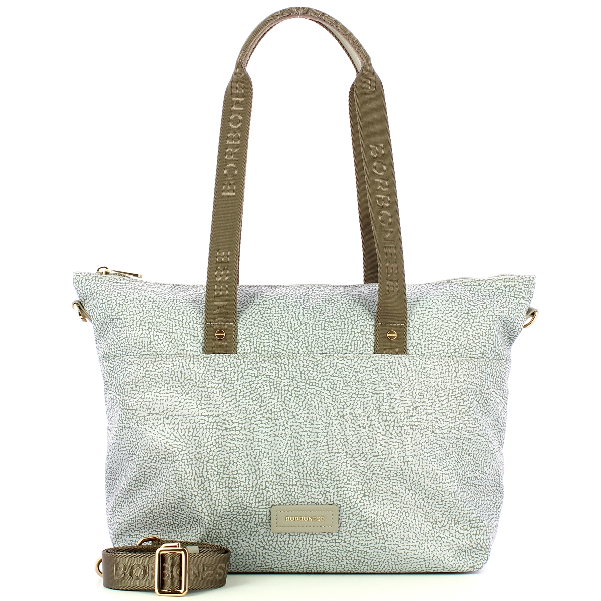 Borbonese Borsa Shopping Large Grigio Chiaro Grigio - 4