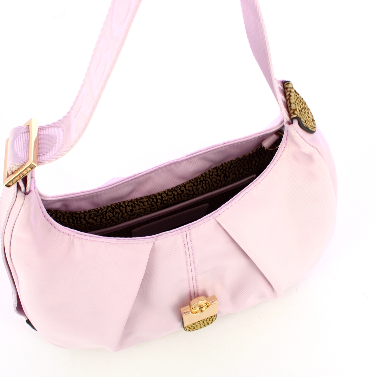 Borbonese Hobo Cortina Small Ortensia Op Naturale - 4 Borbonese Hobo Cortina Small Ortensia Op Naturale - 4