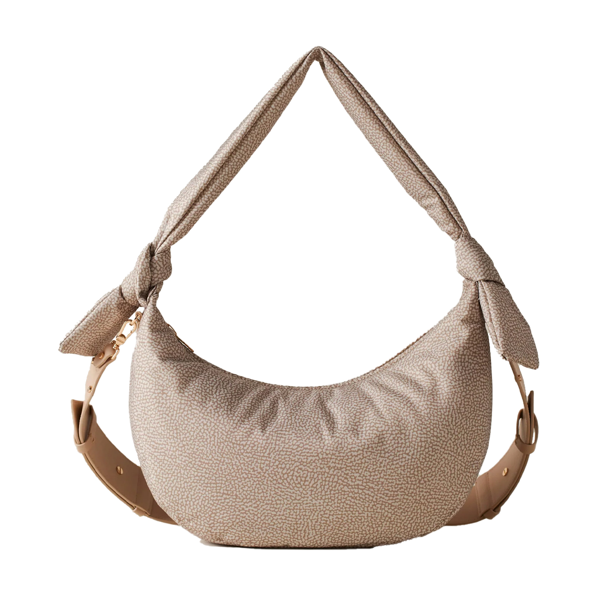 Borbonese Hobo Lover Medium Sabbia - 1 Borbonese Hobo Lover Medium Sabbia - 1