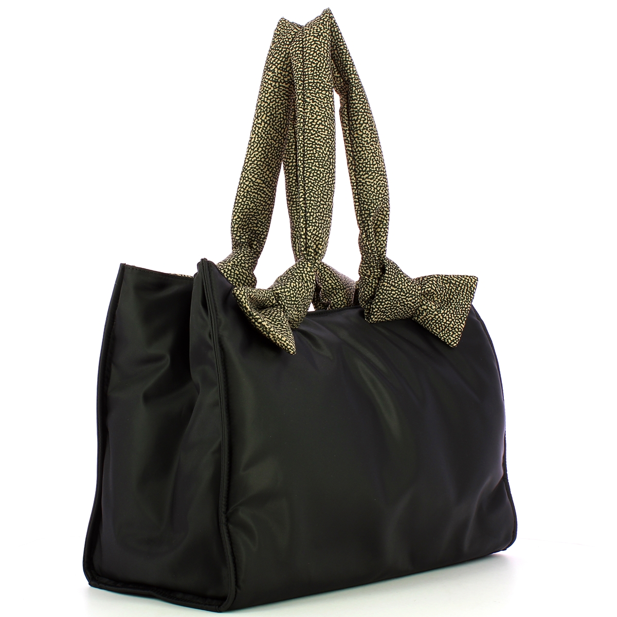Borbonese Borsa Shopping L Nero OP Naturale - 2