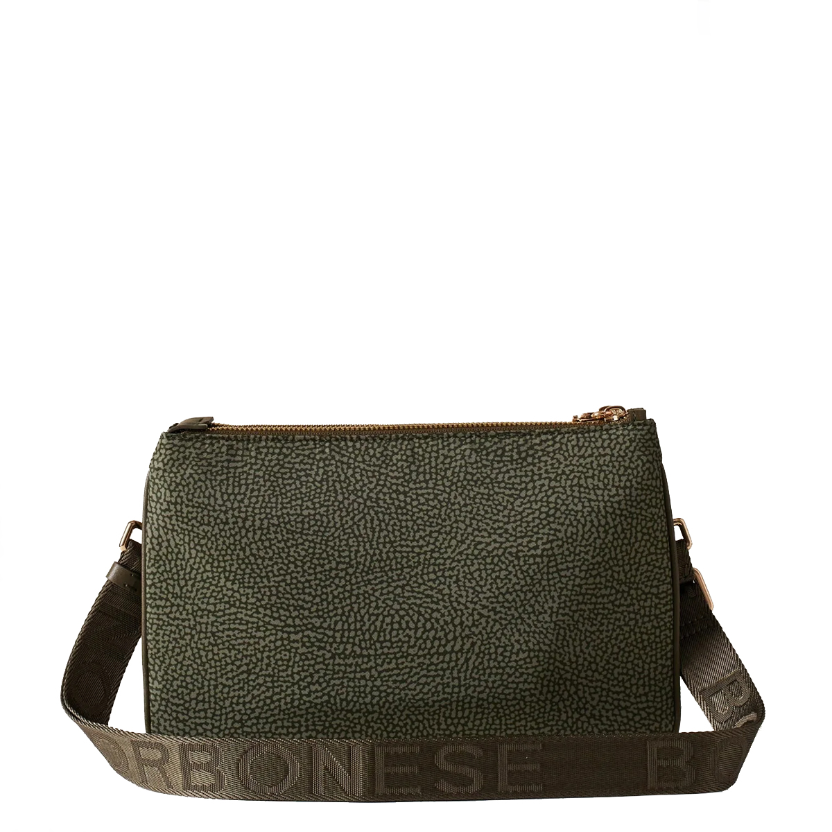 Borbonese Tracollina in Nylon Riciclato Verde Militare - 4