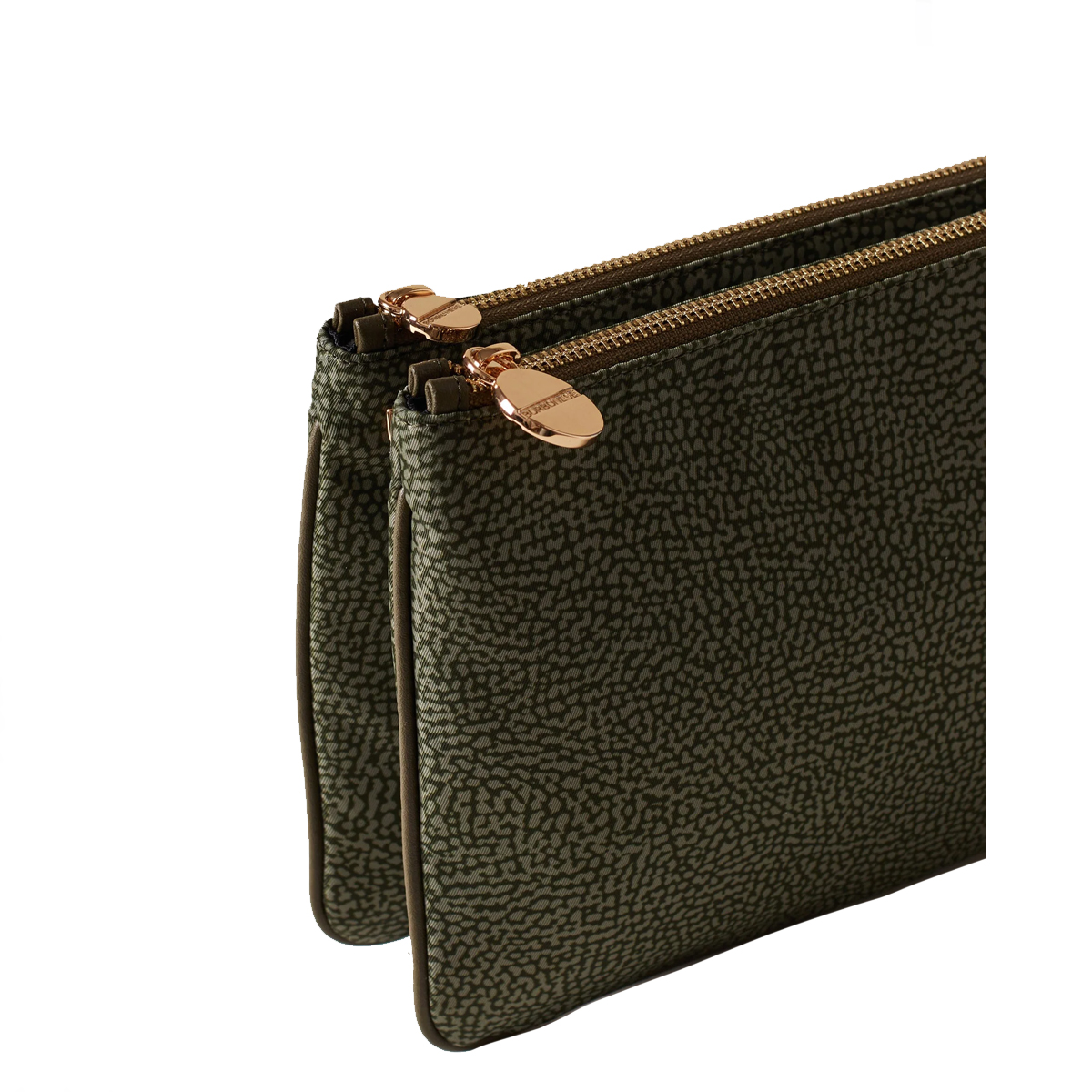 Borbonese Tracollina in Nylon Riciclato Verde Militare - 5