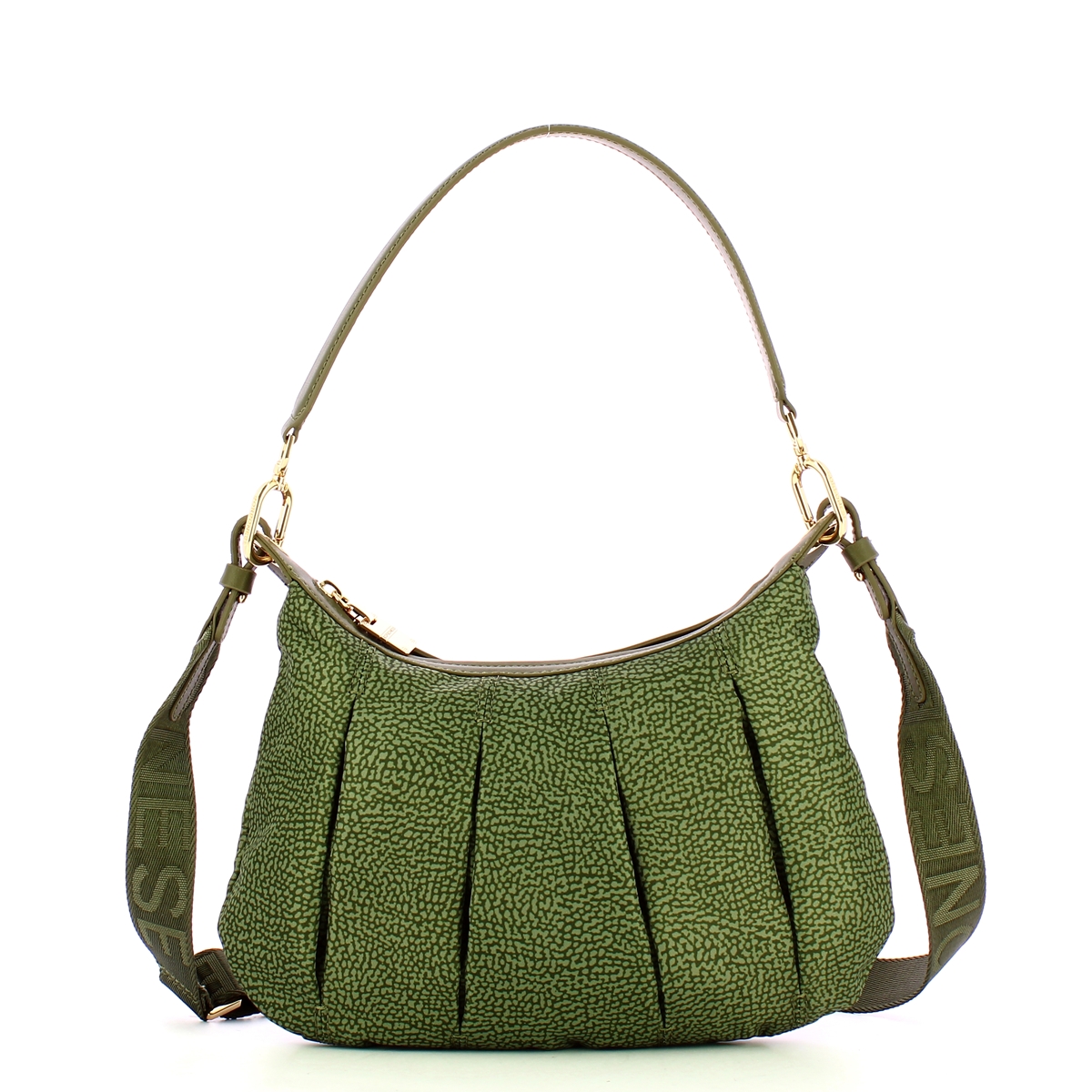 Borbonese Sottospalla Hobo Small Verde Militare - 1