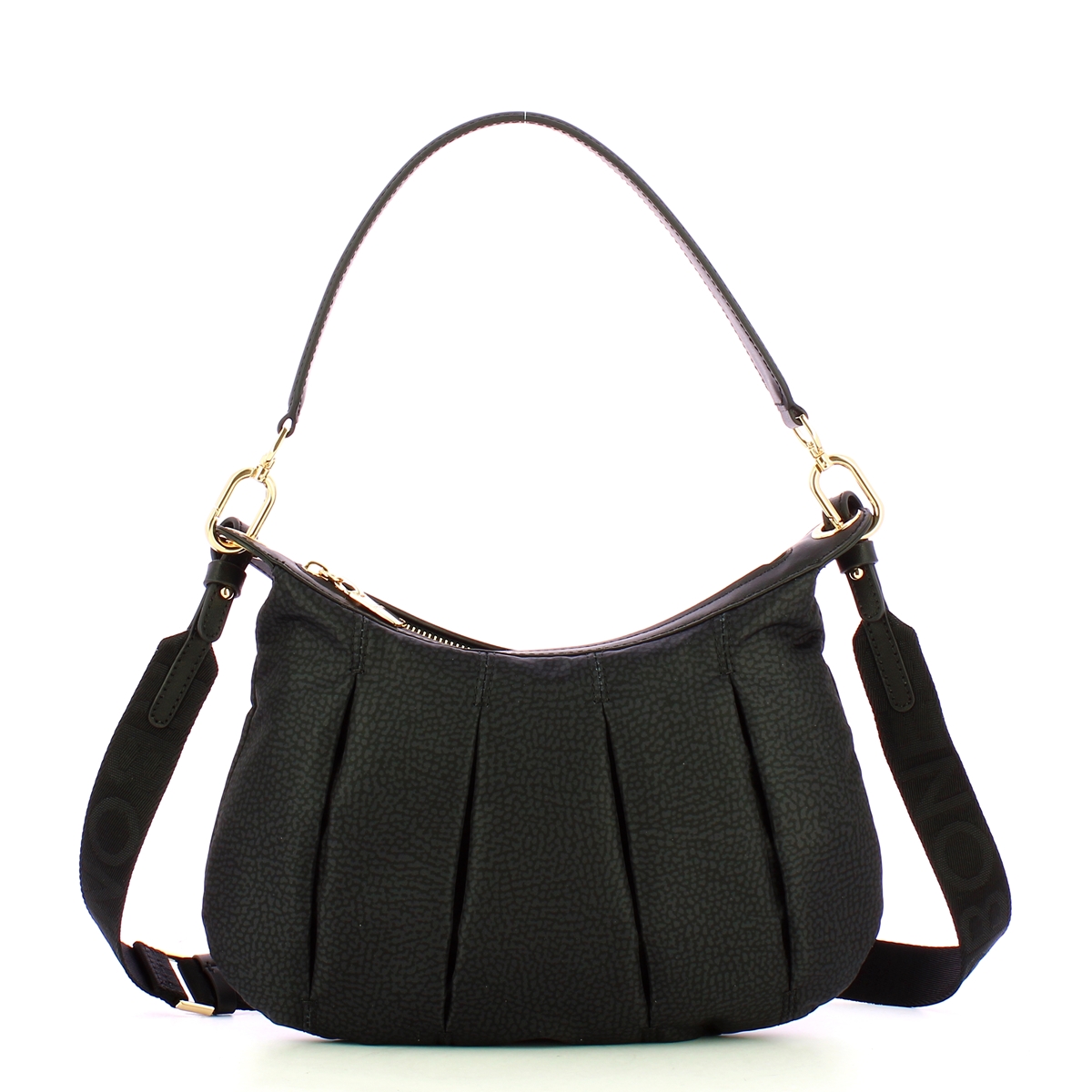 Borbonese Sottospalla Hobo Small Dark Black - 1