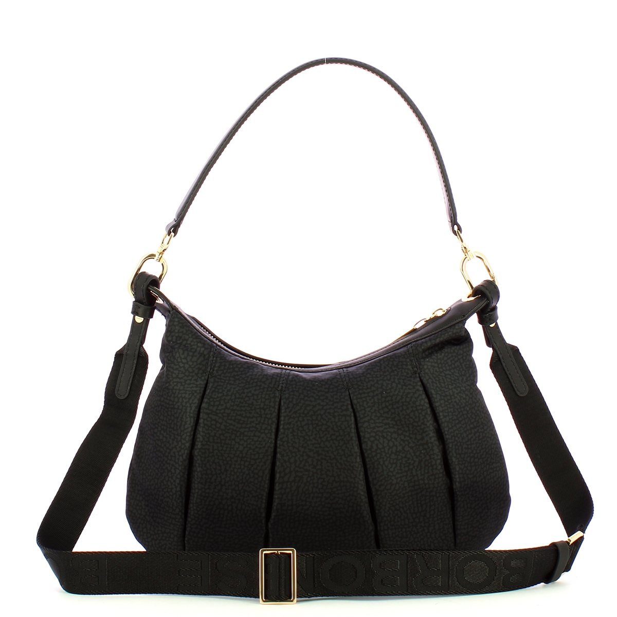 Borbonese Sottospalla Hobo Small Dark Black - 3