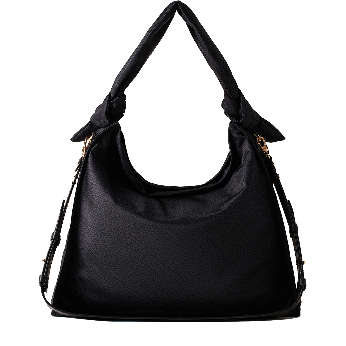 Borbonese Borsa a spalla Hobo Lover Large Dark Black - 1