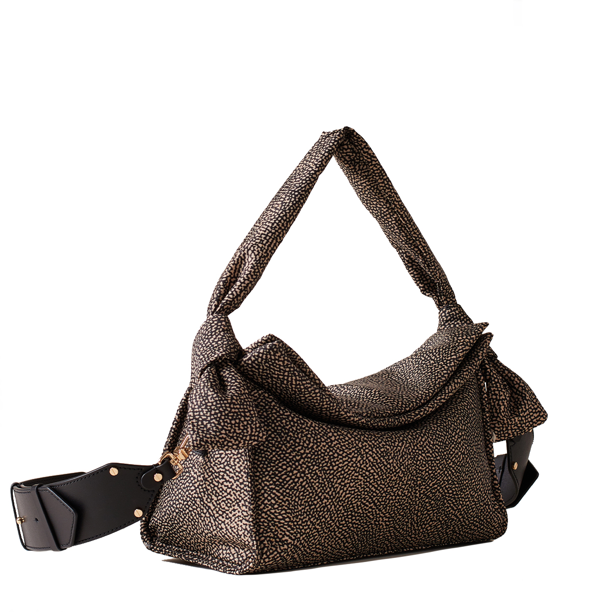 Borbonese Sottospalla Hobo Lover Small OP Naturale Nero - 2 Borbonese Sottospalla Hobo Lover Small OP Naturale Nero - 2