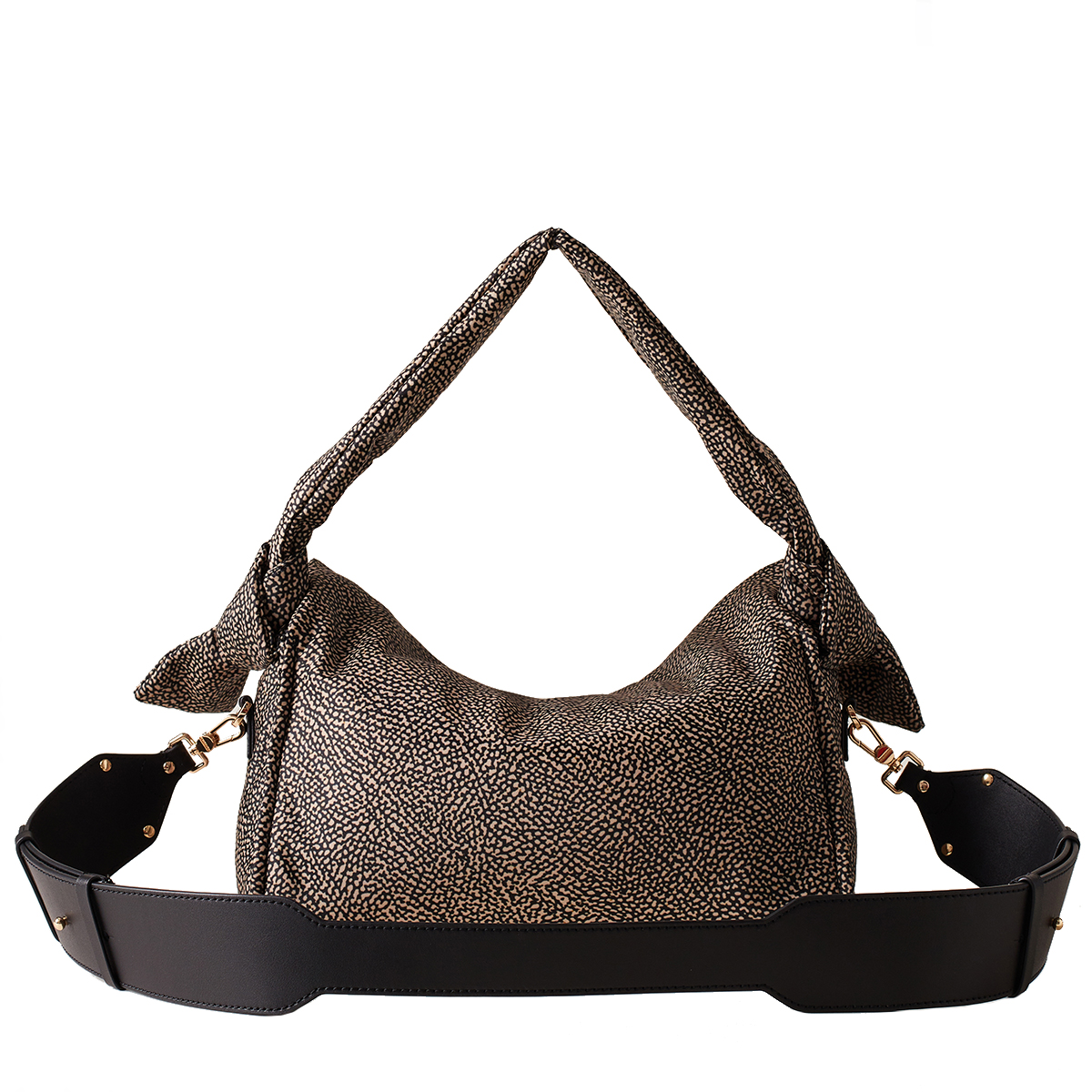 Borbonese Sottospalla Hobo Lover Small OP Naturale Nero - 3 Borbonese Sottospalla Hobo Lover Small OP Naturale Nero - 3