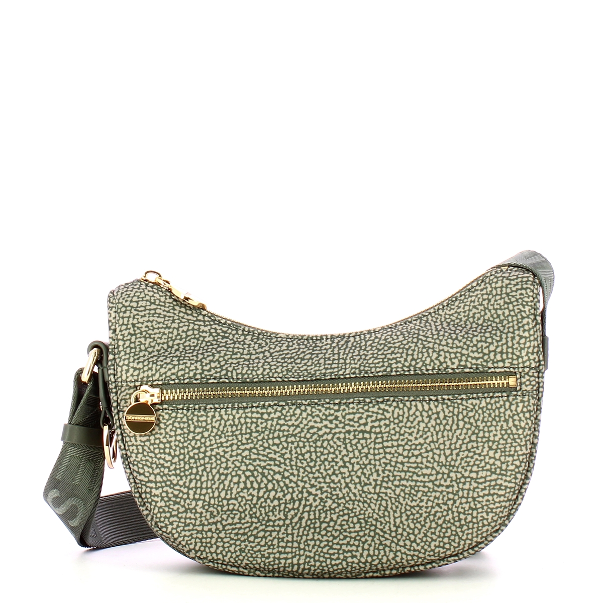 Borbonese Mini Borsa Luna Bag con taschino Clay Grey - 1