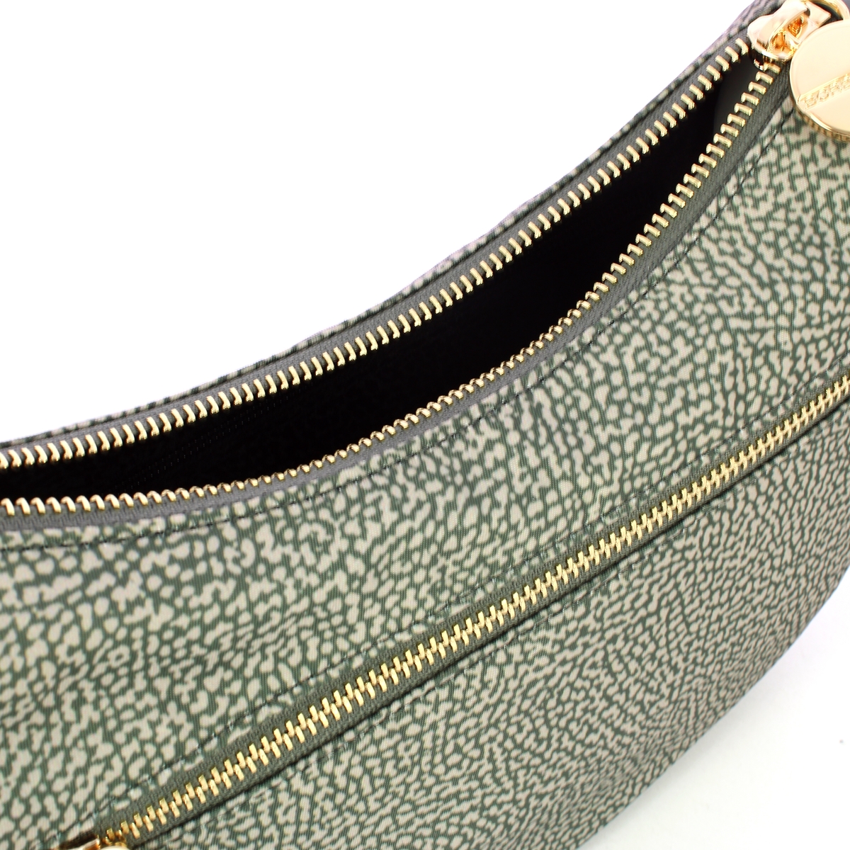Borbonese Mini Borsa Luna Bag con taschino Clay Grey - 4