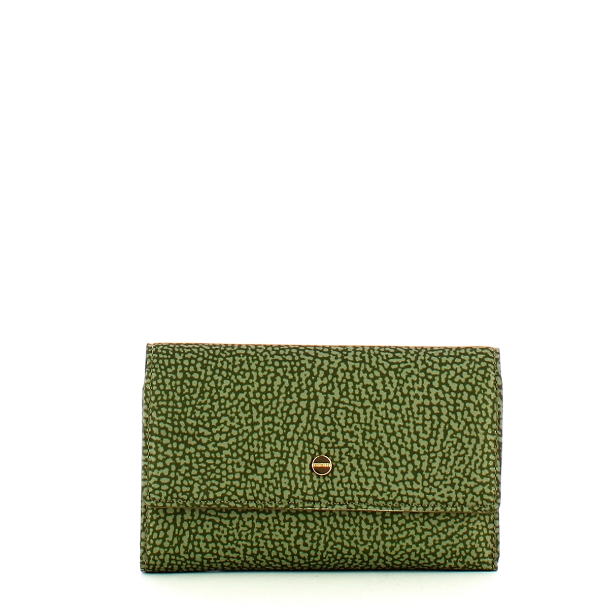 Borbonese Portafoglio Medium RFID in Nylon Riciclato Verde Militare - 1 Borbonese Portafoglio Medium RFID in Nylon Riciclato Verde Militare - 1