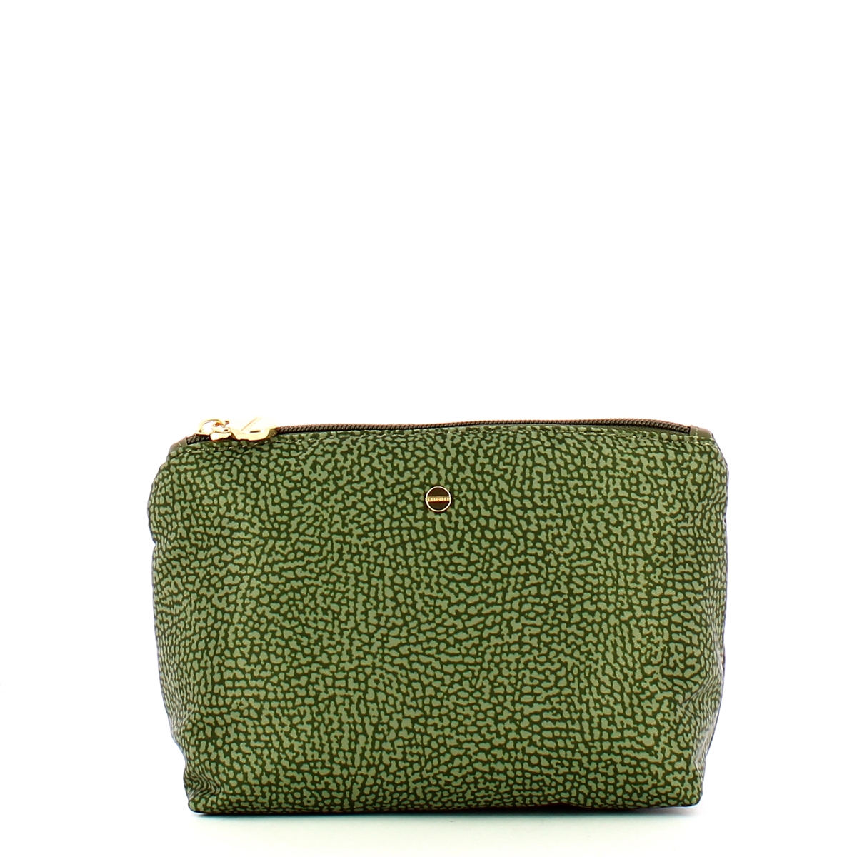 Borbonese Busta Medium in Nylon Riciclato Verde Militare - 1 Borbonese Busta Medium in Nylon Riciclato Verde Militare - 1