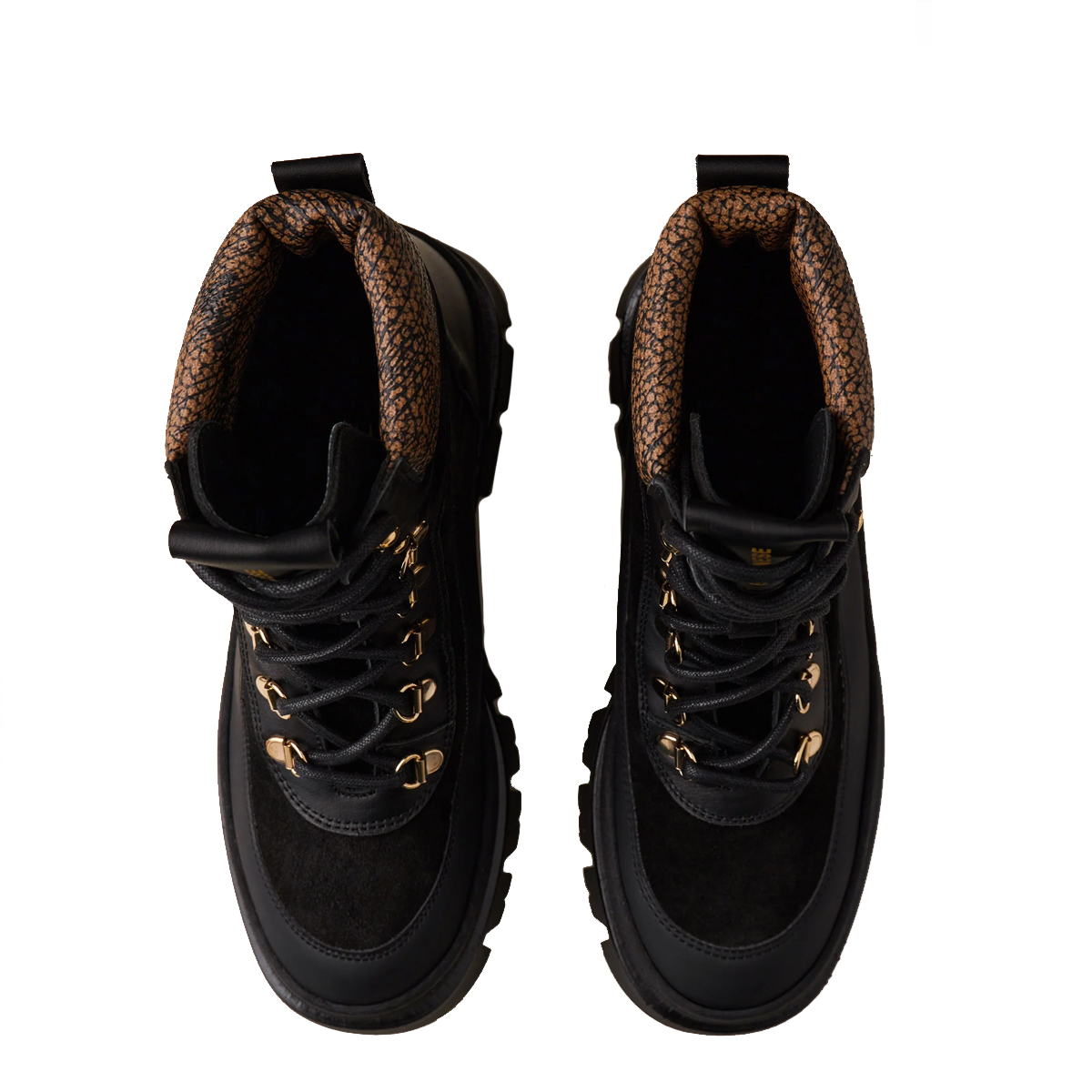 Borbonese Combat Boot Pedula Nero OP Naturale - 4 Borbonese Combat Boot Pedula Nero OP Naturale - 4