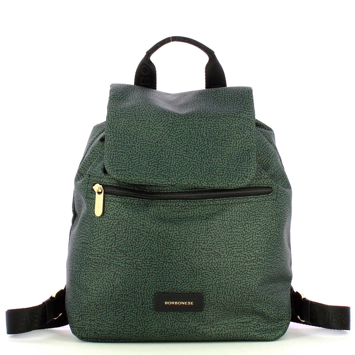 Borbonese Zaino Medium Peltro - 1 Borbonese Zaino Medium Peltro - 1