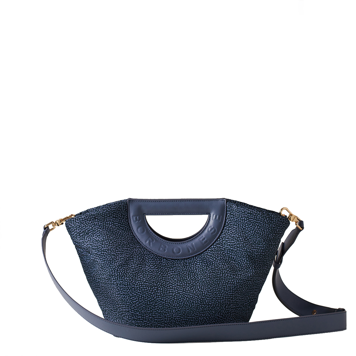 Borbonese Bouche Shopper Small Denim - 3 Borbonese Bouche Shopper Small Denim - 3