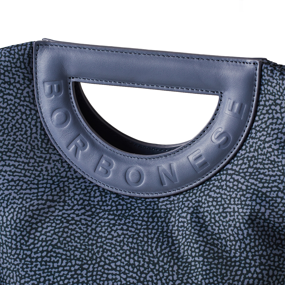 Borbonese Bouche Shopper Small Denim - 4 Borbonese Bouche Shopper Small Denim - 4