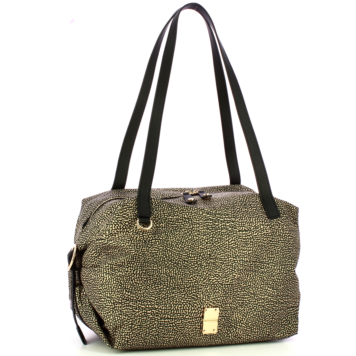 Borbonese Borsa shopping Medium OP Naturale Nero - 2