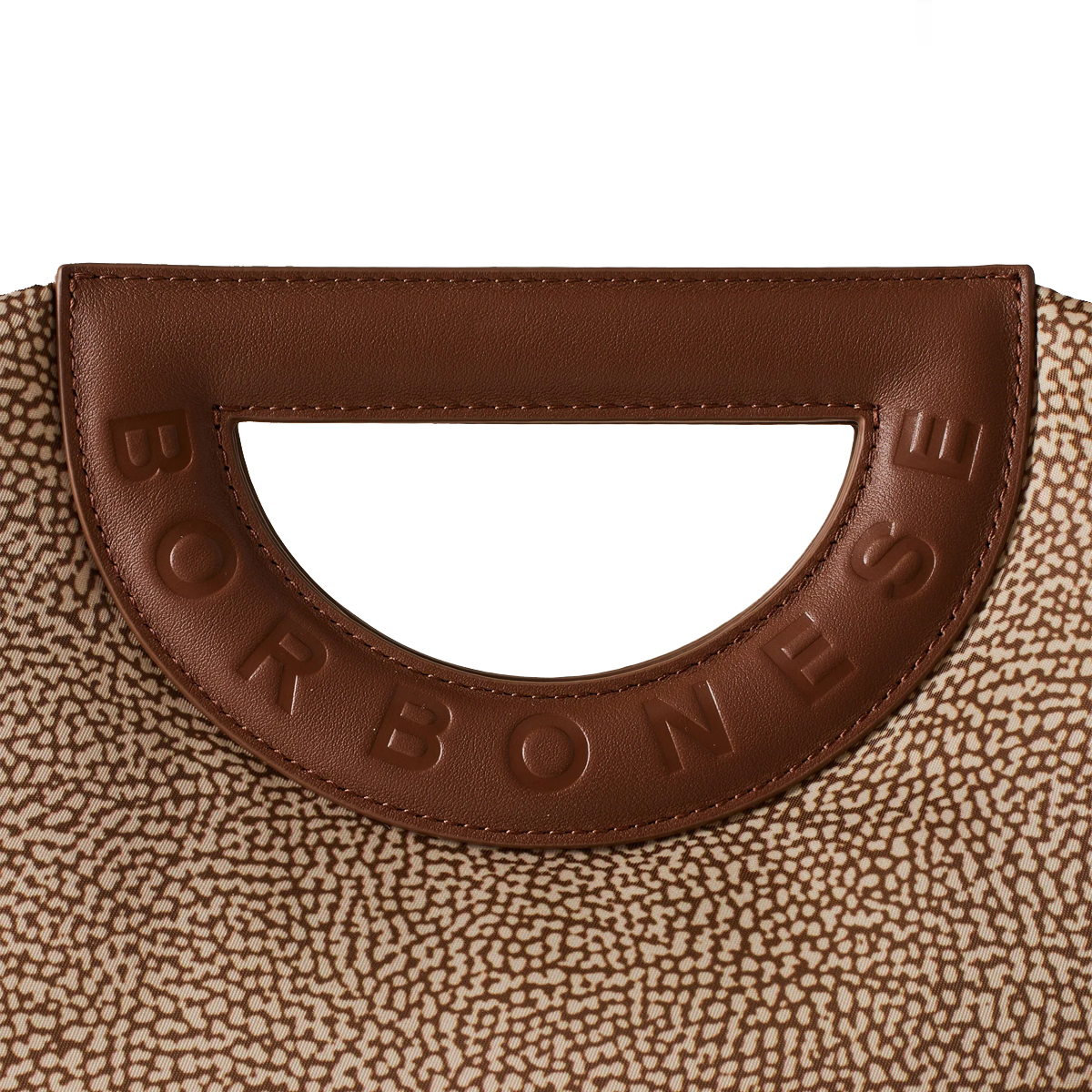 Borbonese Bouche Shopper Small Beige Marrone - 6 Borbonese Bouche Shopper Small Beige Marrone - 6