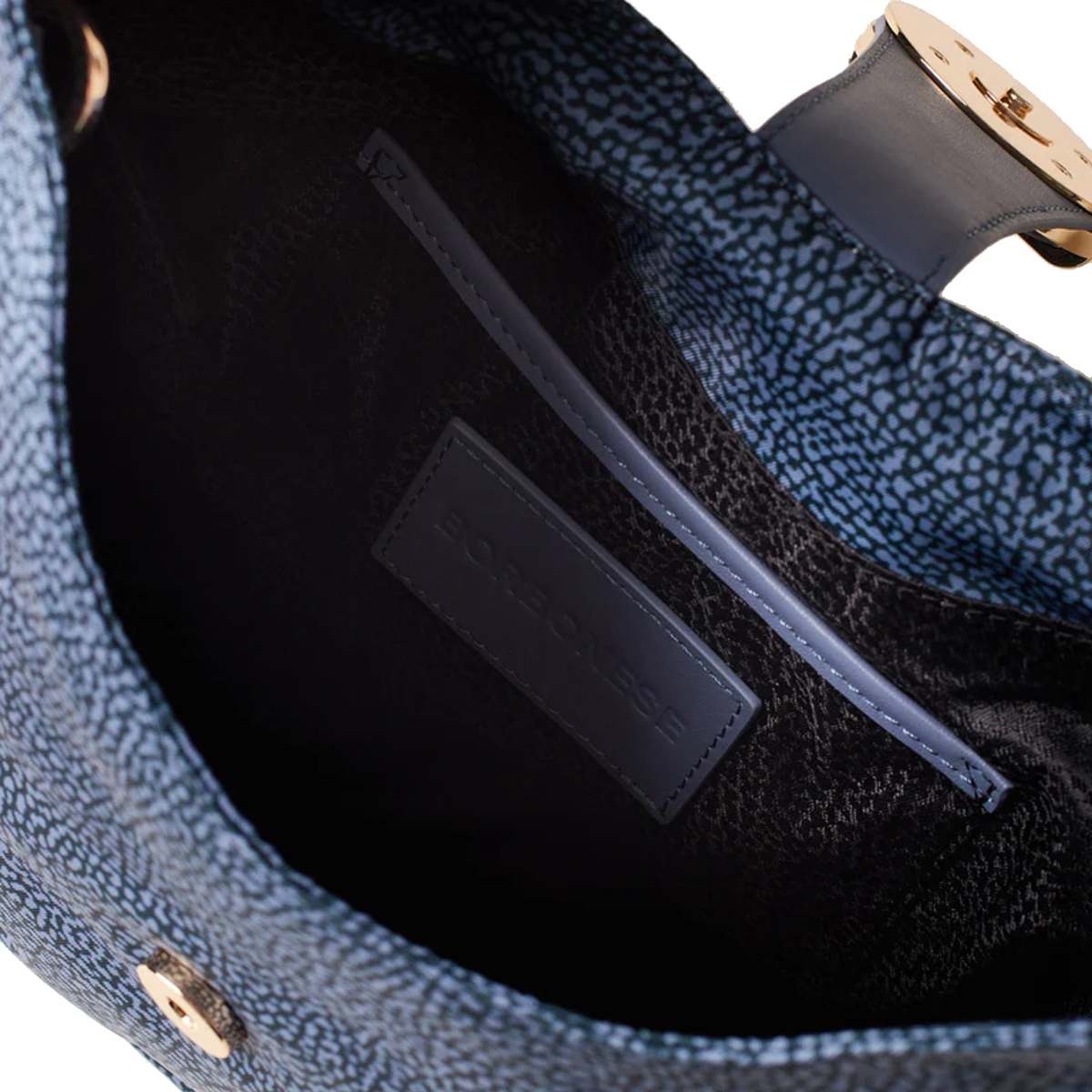 Borbonese Borsa a spalla Eclipse Hobo Small Denim - 6 Borbonese Borsa a spalla Eclipse Hobo Small Denim - 6