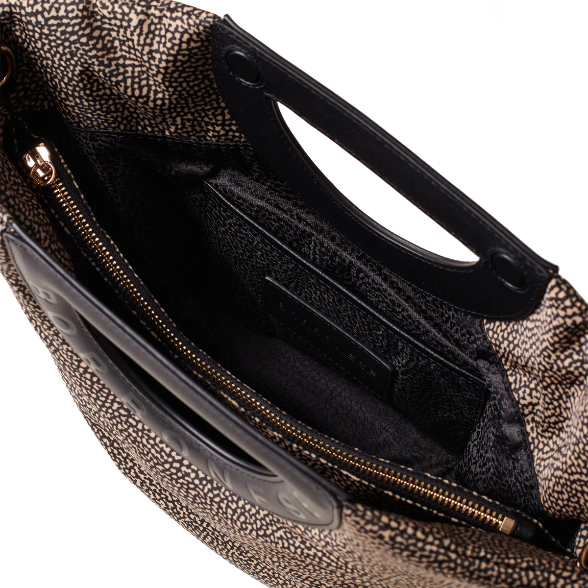 Borbonese Bouche Shopper Small OP Naturale Nero - 5