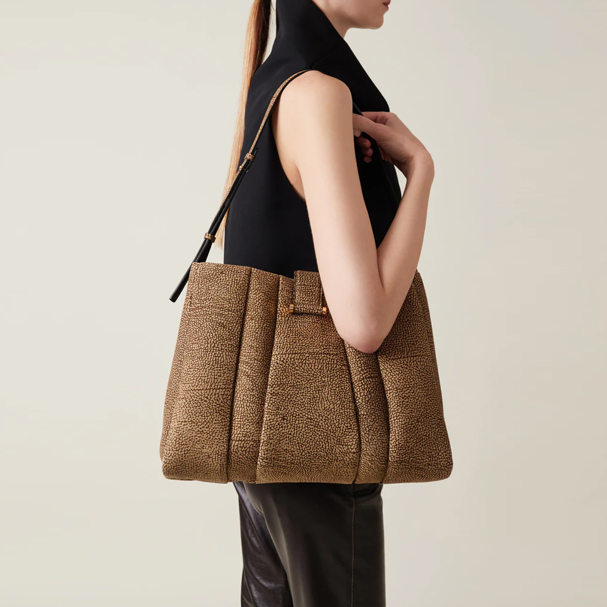 Borbonese Hobo Bag L'Eclair OP Naturale - 6