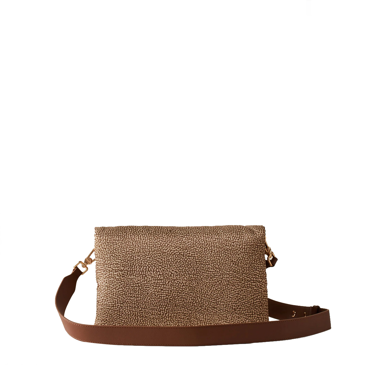 Borbonese Bouche Tracolla Small Beige Marrone - 4