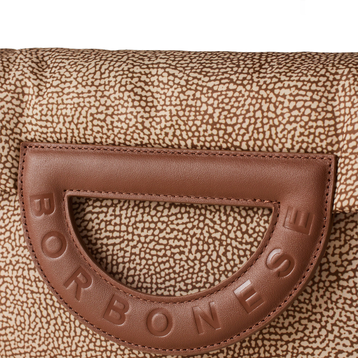 Borbonese Bouche Tracolla Small Beige Marrone - 6