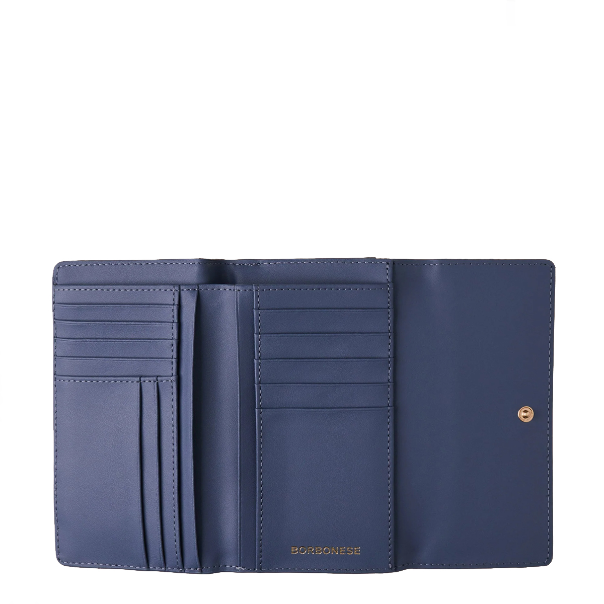 Borbonese Denim Medium Wallet with RFID made of Recycled Nylon - 2
