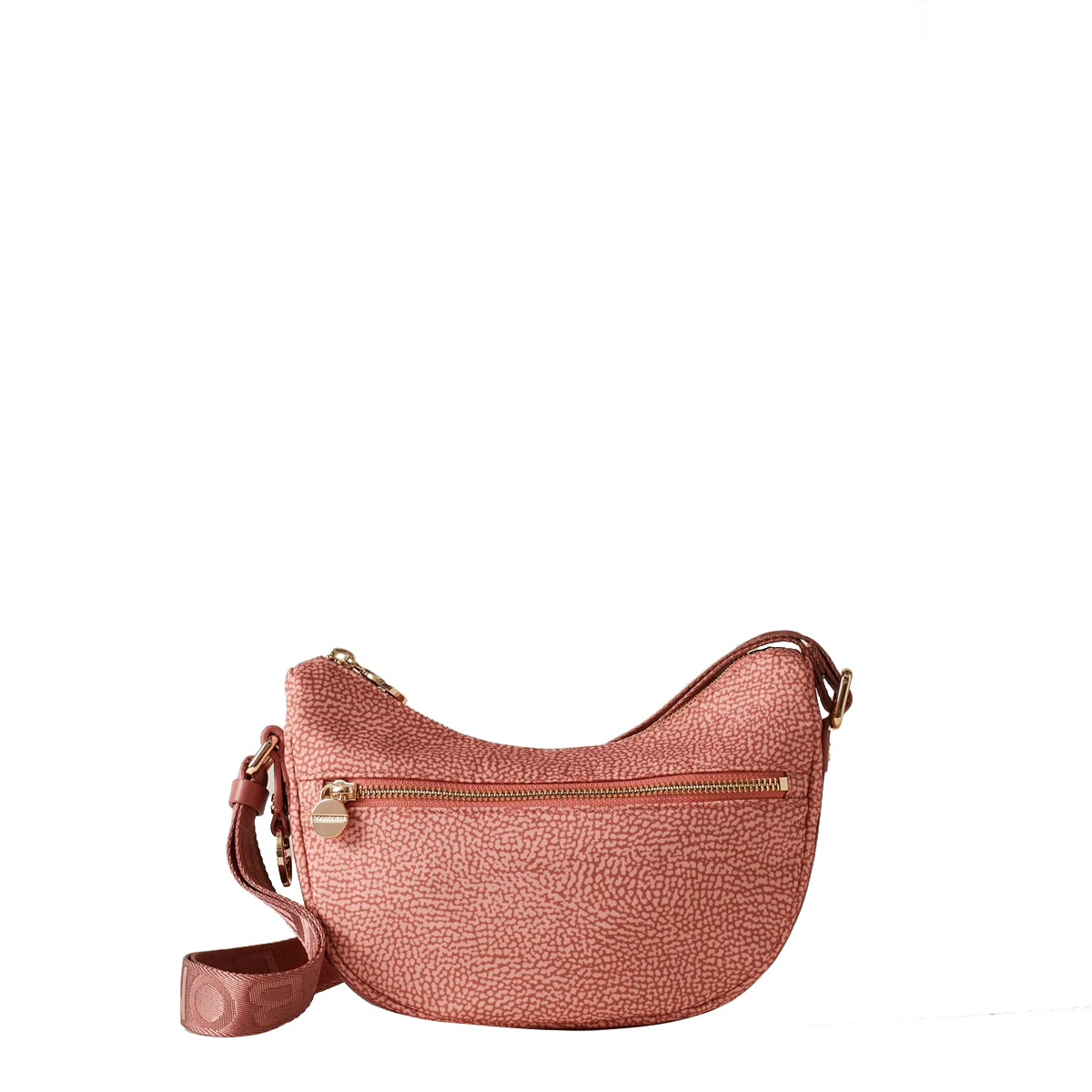 Borbonese Luna Lipstick Recycled Nylon Minibag with pocket - 1