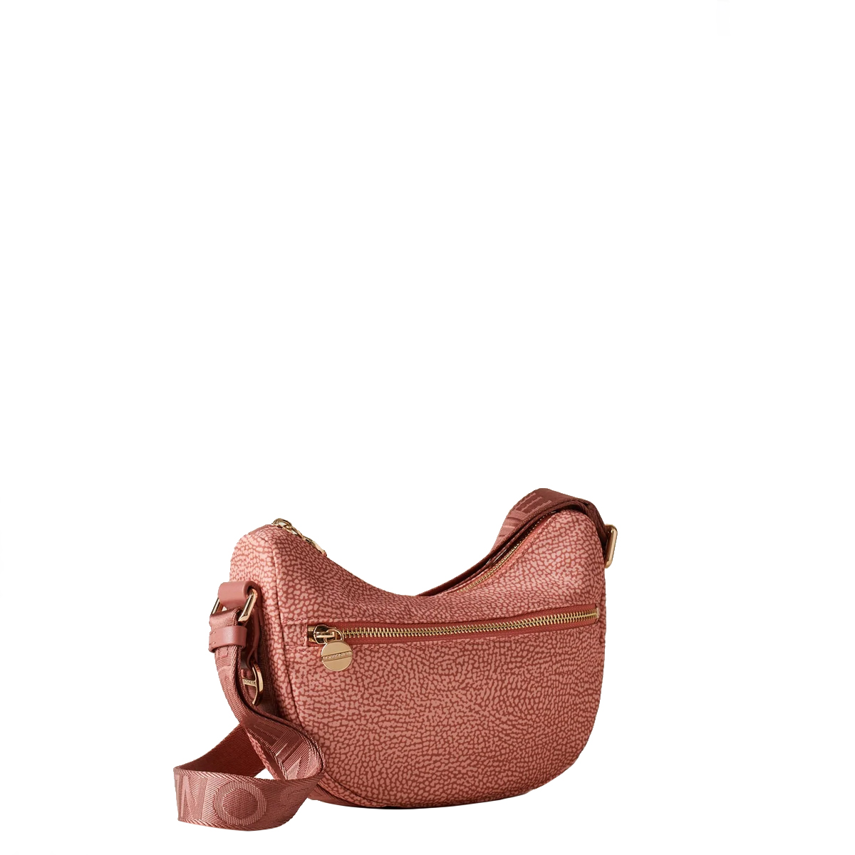 Borbonese Luna Lipstick Recycled Nylon Minibag with pocket - 3