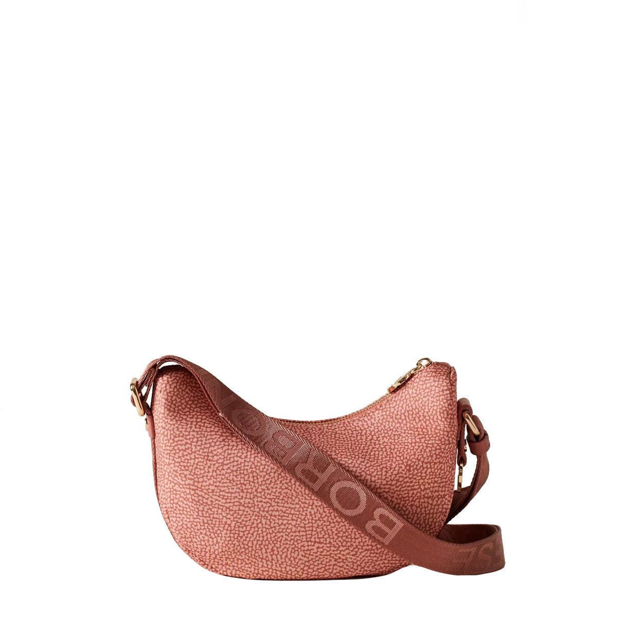 Borbonese Luna Lipstick Recycled Nylon Minibag with pocket - 4