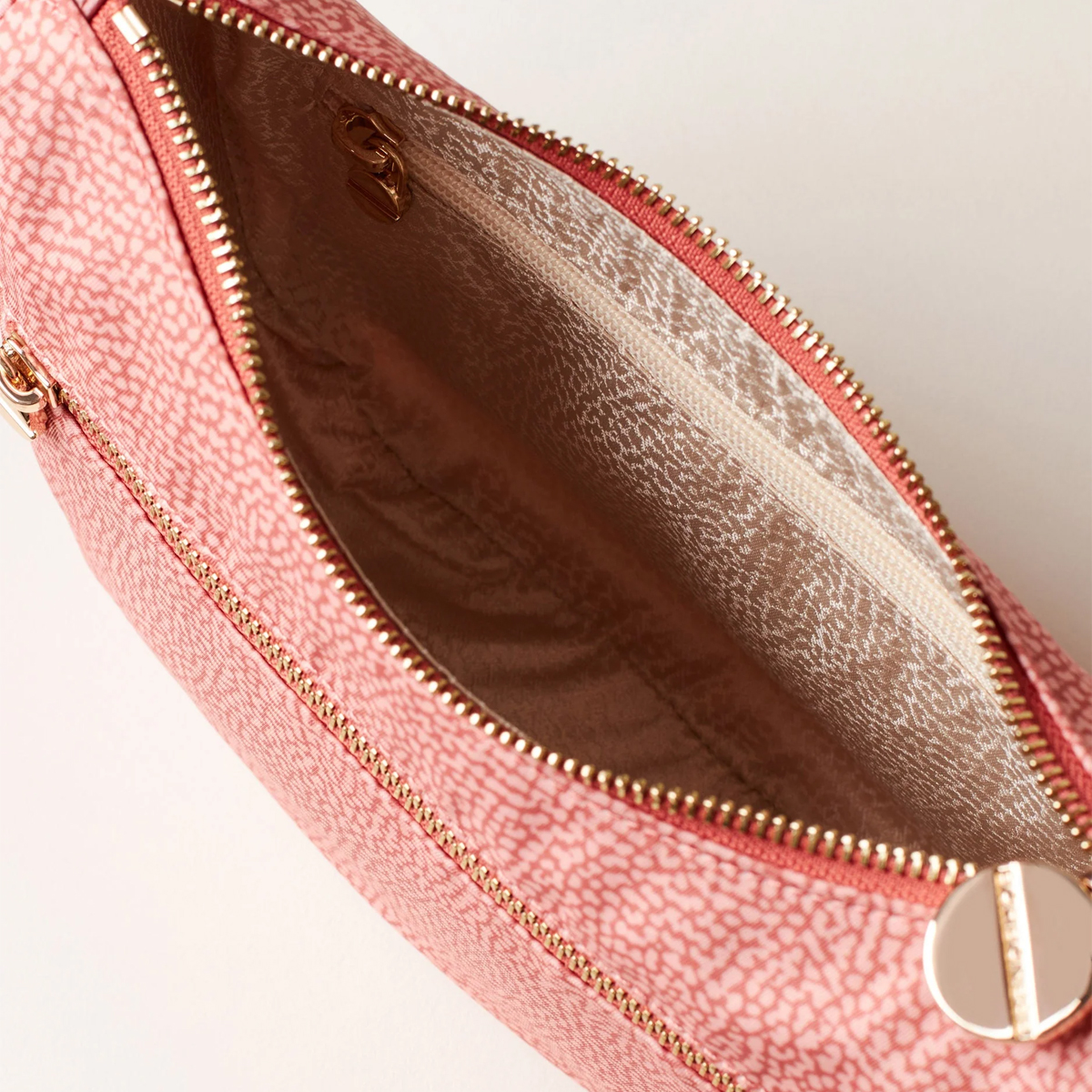 Borbonese Luna Lipstick Recycled Nylon Minibag with pocket - 6