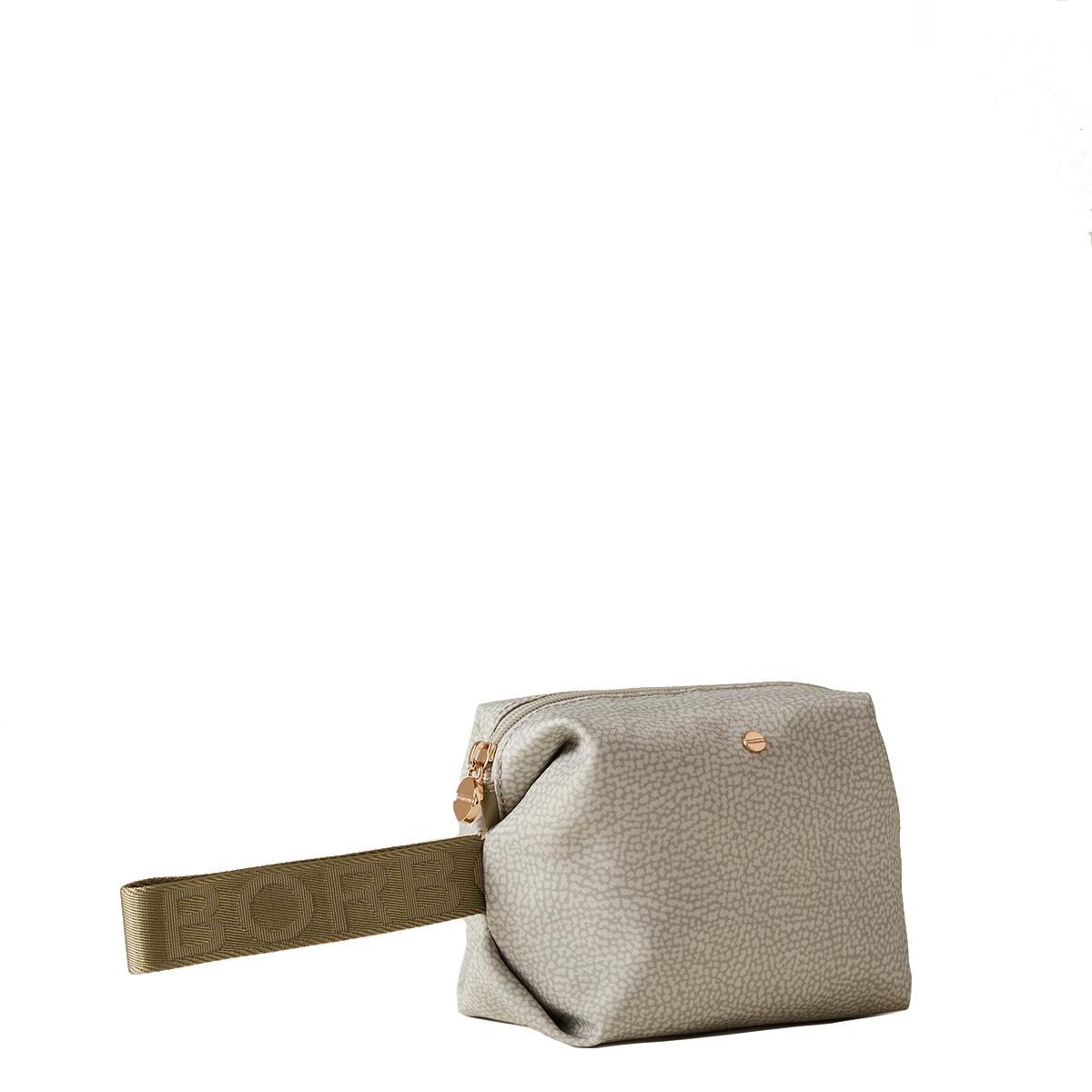Borbonese Kaki Beauty Case made of Recycled Nylon - 2