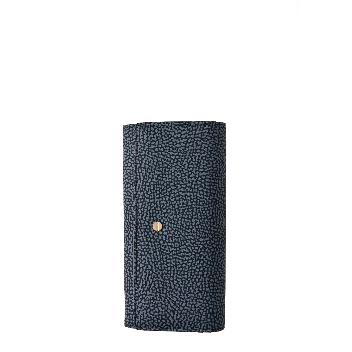 Borbonese Denim Large Wallet with RFID made of Recycled Nylon - 1