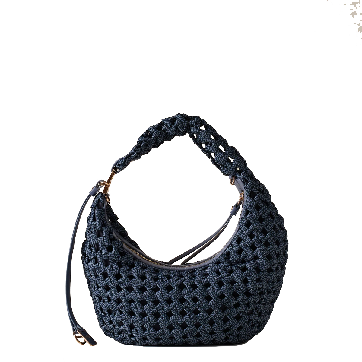 Borbonese Hobo La Nido Mini Denim - 4