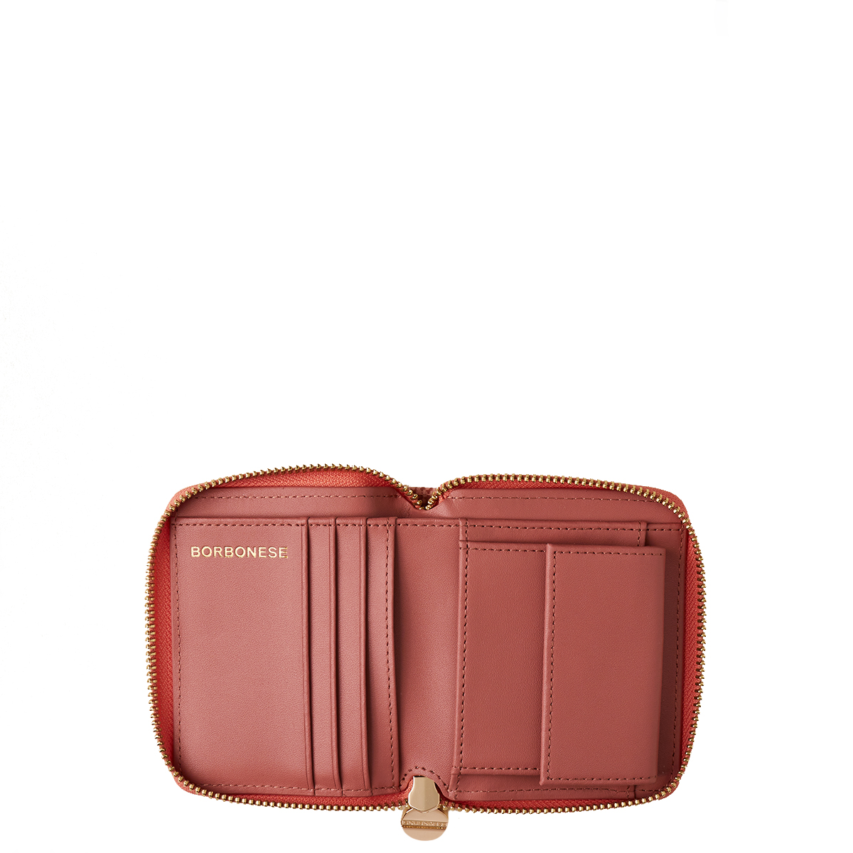 Borbonese Zip Around Medium Wallet with RFID made of Lipstick Recycled Nylon - 2