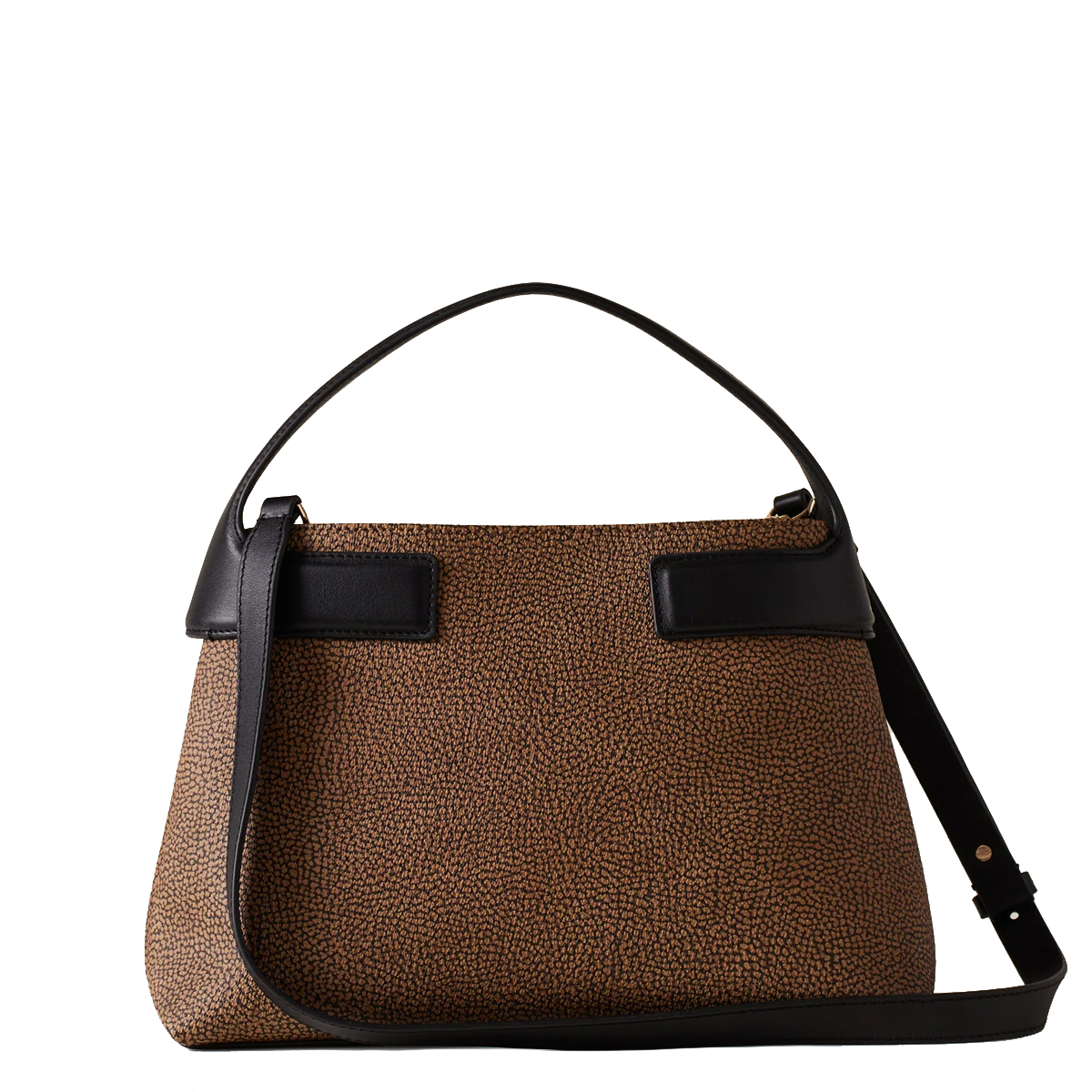 Borbonese Borsa a mano Armor Medium OP Naturale Nero - 4