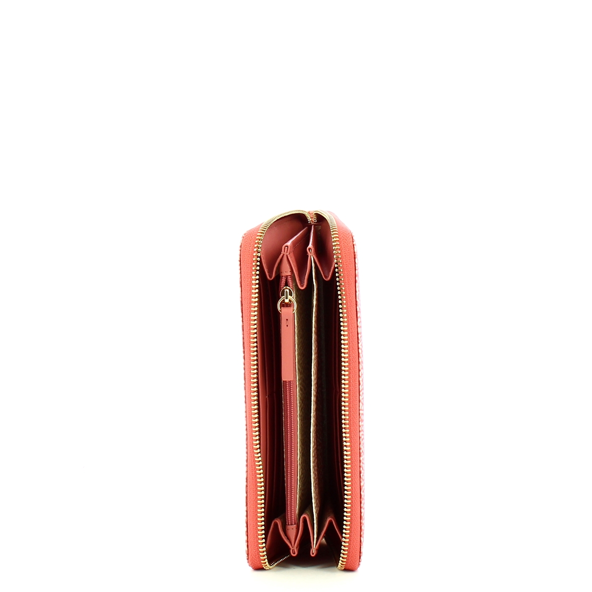 Borbonese Lipstick Zip Around Large Wallet with RFID made of Recycled Nylon - 3