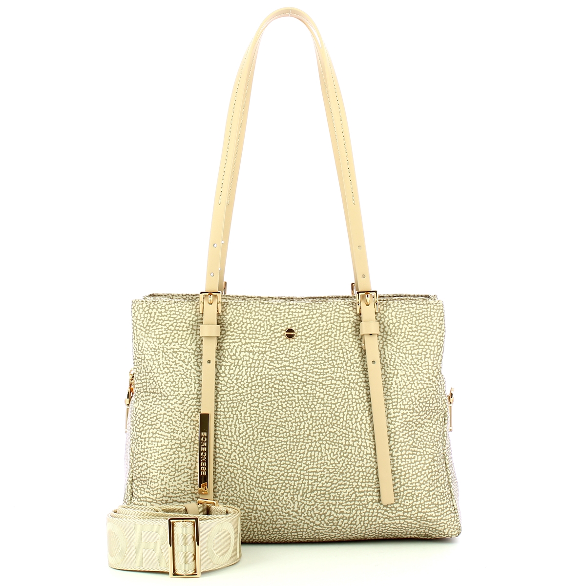 Borbonese Borsa a spalla Medium Sabbia - 4