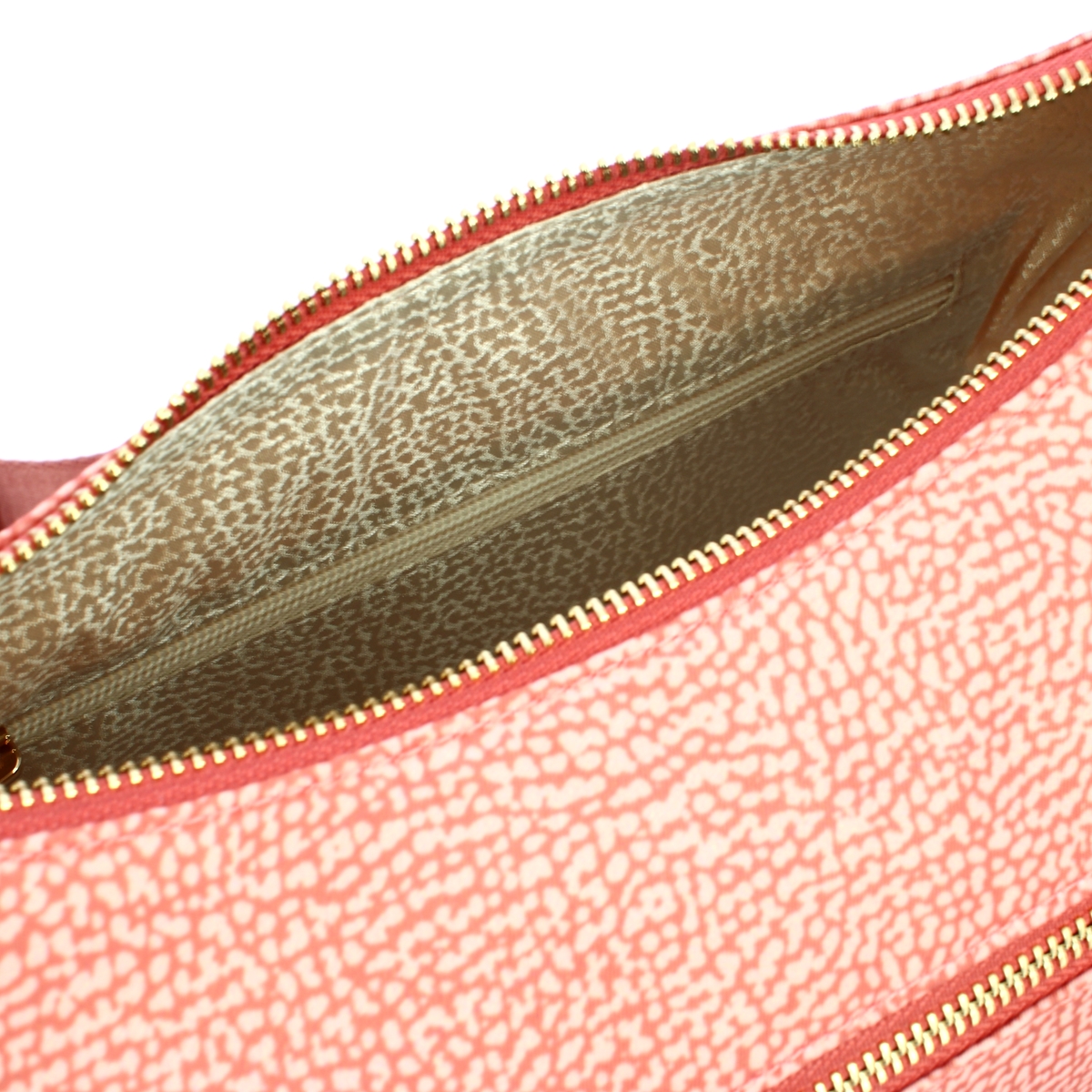 Borbonese Luna Small Lipstick Recycled Nylon Bag with pocket - 4