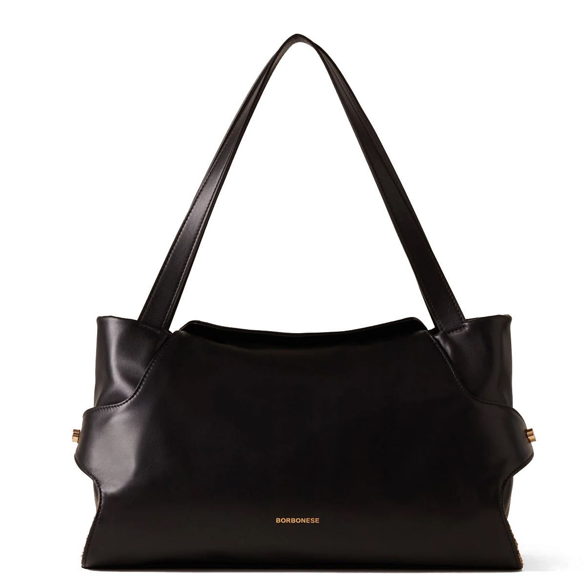 Borbonese Borsa a spalla Medium Coupè Nero - 1 Borbonese Borsa a spalla Medium Coupè Nero - 1