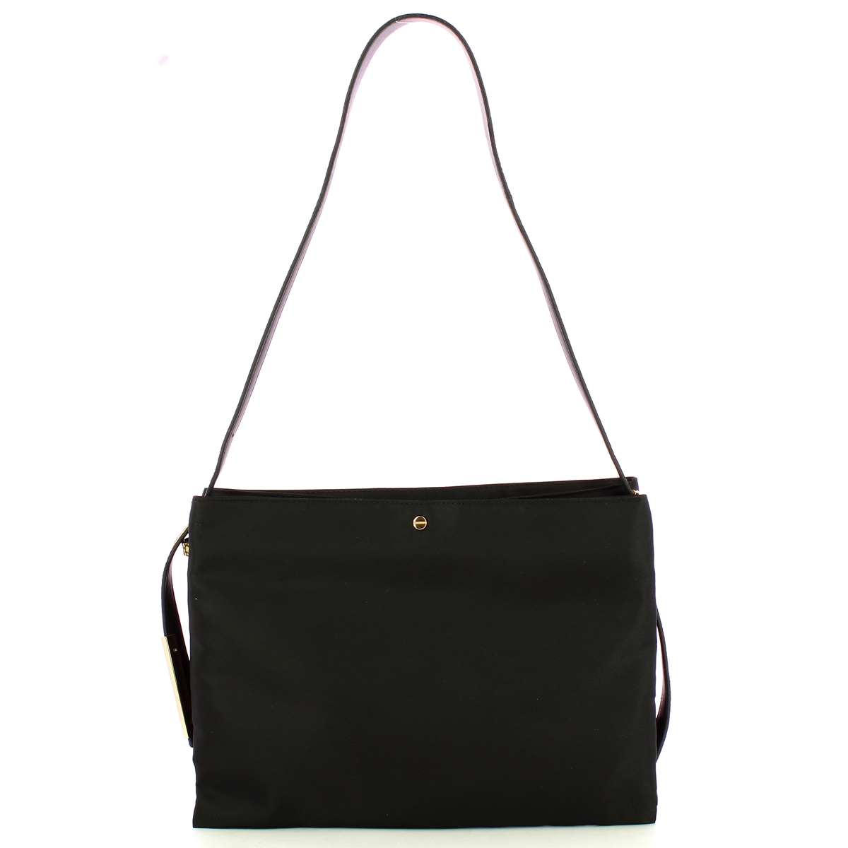 Borbonese Borsa a spalla Hobo S Nero OP Naturale - 1