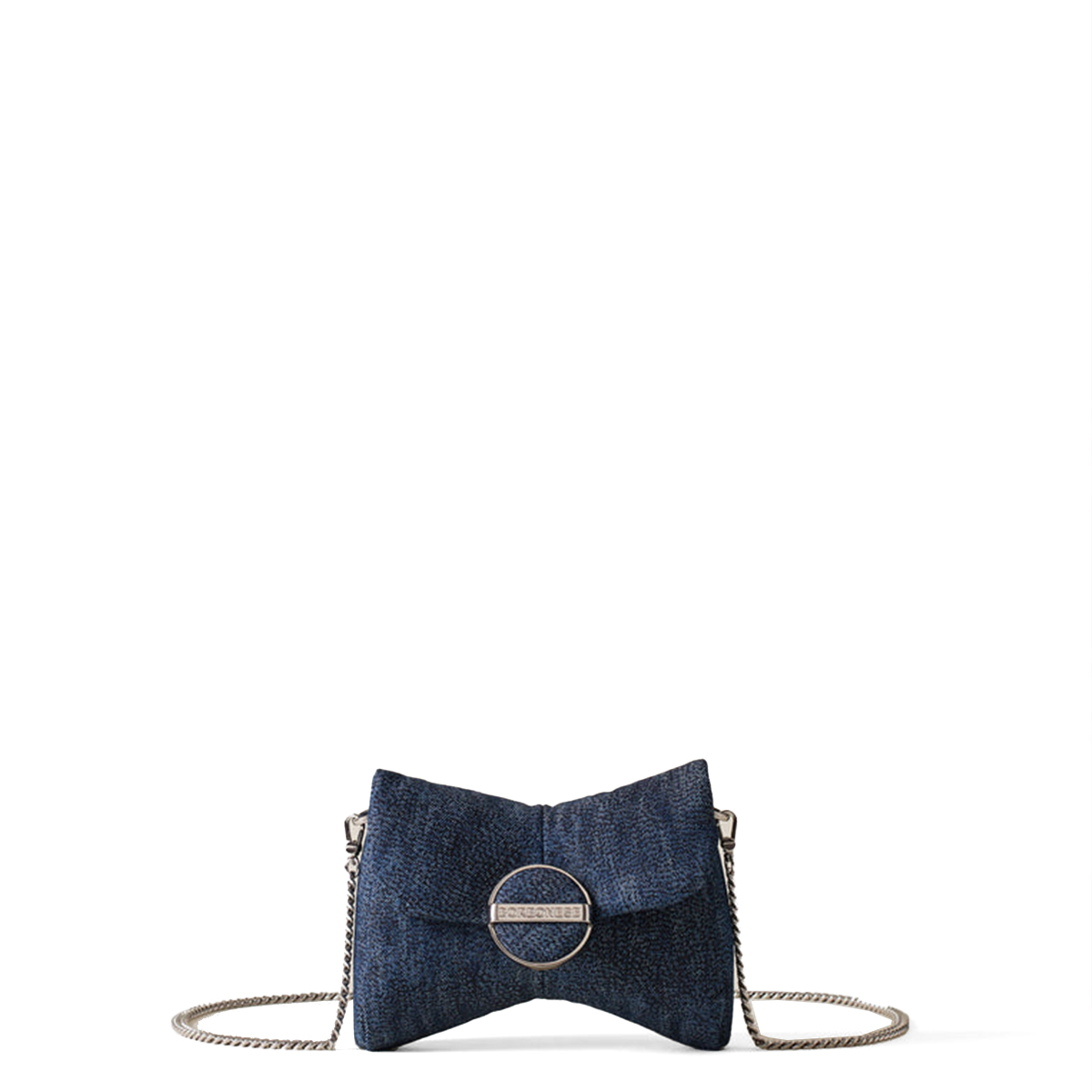 Borbonese Mini Borsa a tracolla Denim Legacy Blu - 1