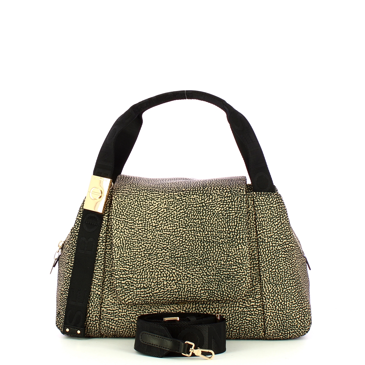 Borbonese Bauletto M OP Naturale Nero - 4