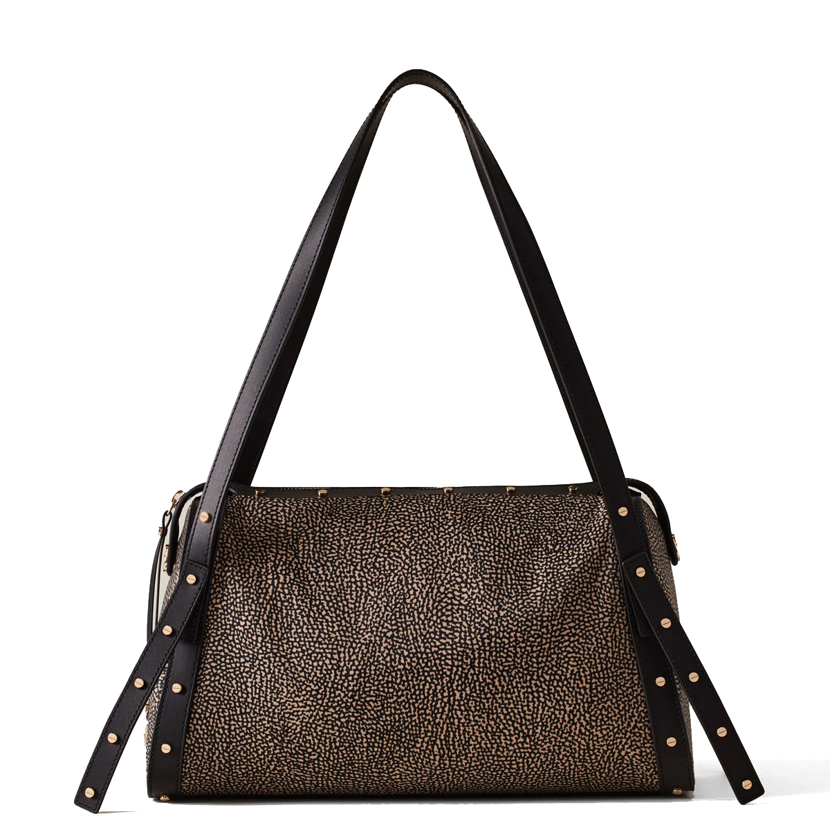 Borbonese Bauletto Metropole Medium OP Naturale Nero - 1