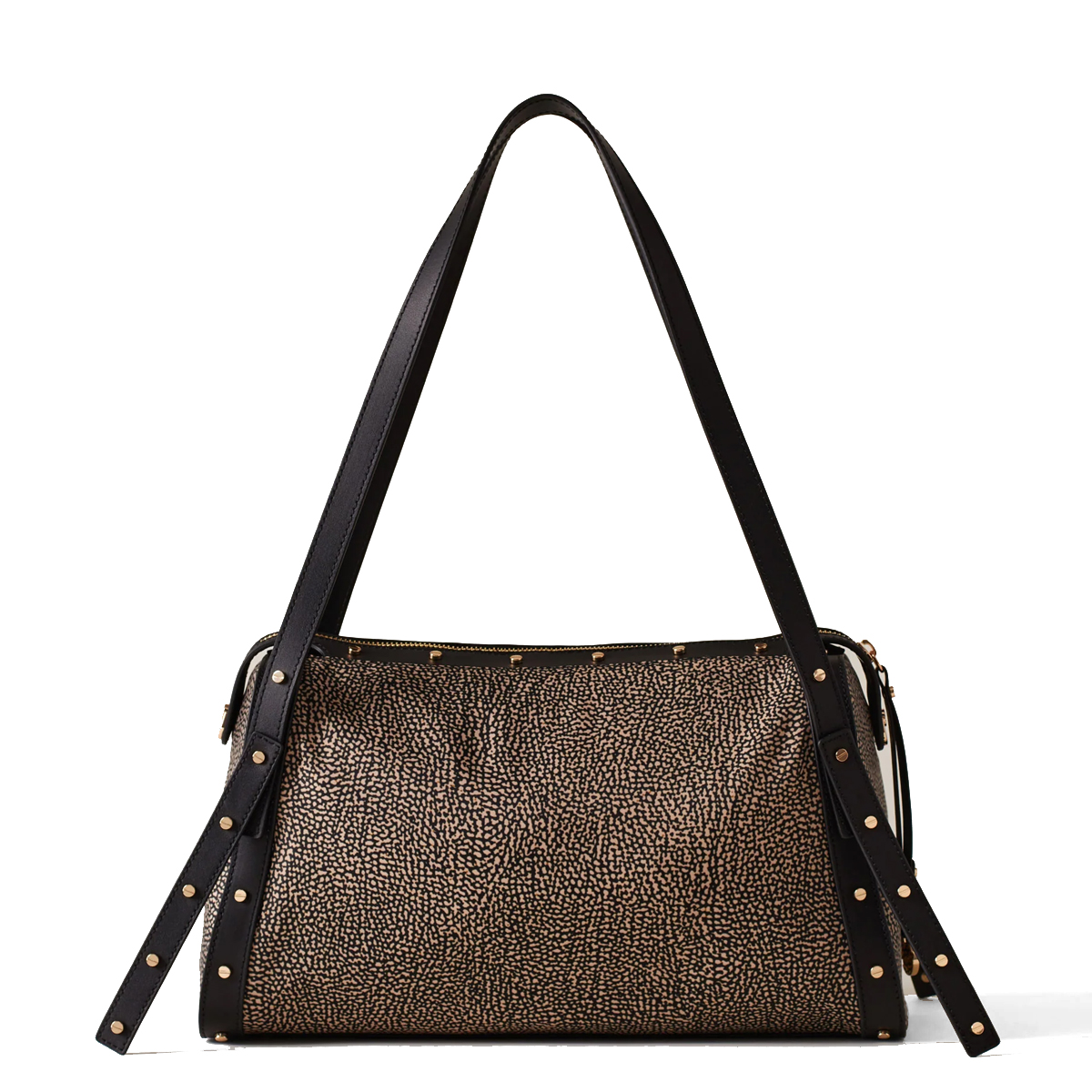 Borbonese Bauletto Metropole Medium OP Naturale Nero - 3